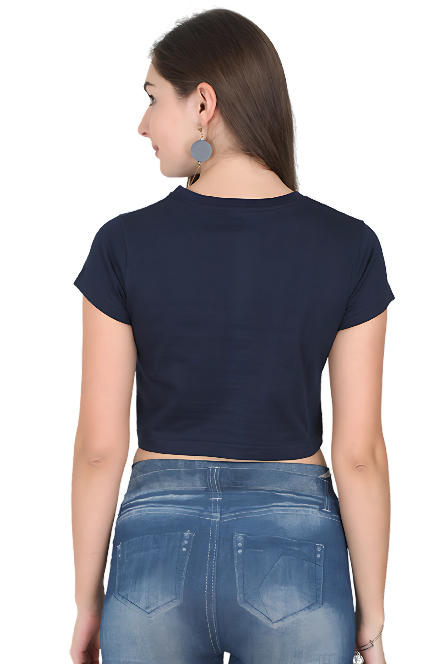 Keh Diya Na Fashion Hai Bas Women’s Crop Top – 180 GSM | 100% Cotton | Stylish Super Combed Bio-Washed Tee