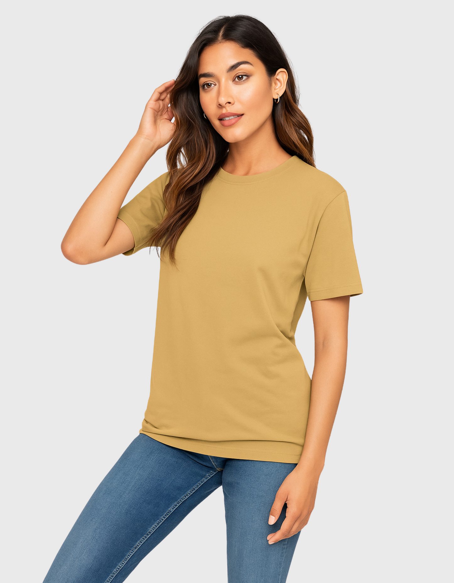 Unisex Classic Crew T-Shirt – 100% Cotton, Regular Fit, Bio-Washed, Pre-Shrunk Plain Tee