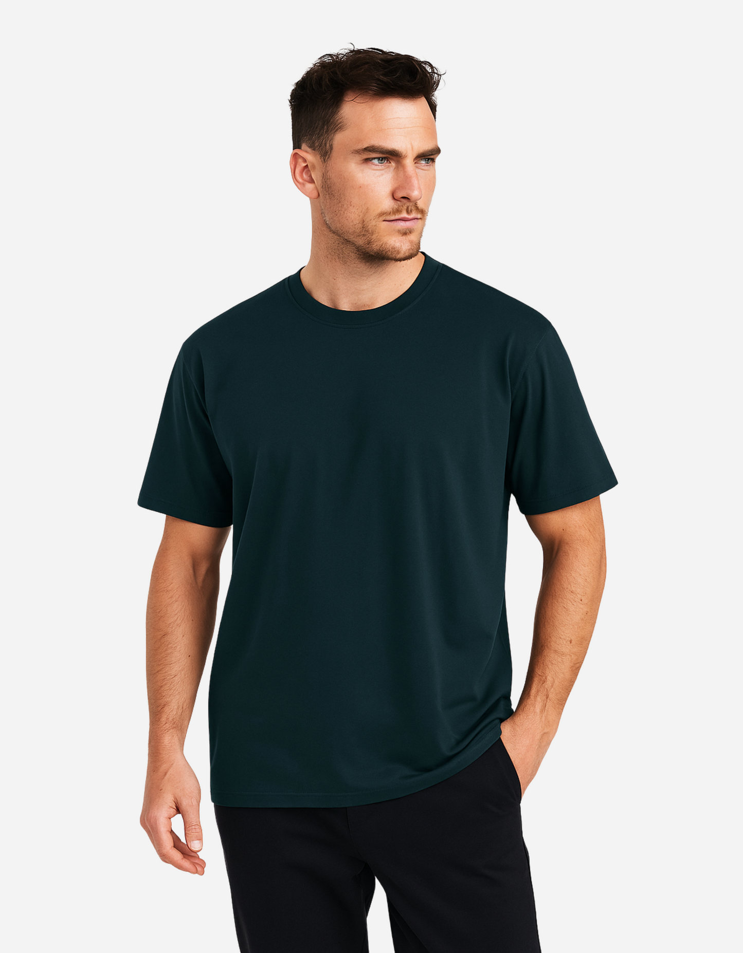 Unisex Classic Crew T-Shirt – 100% Cotton, Regular Fit, Bio-Washed, Pre-Shrunk Plain Tee
