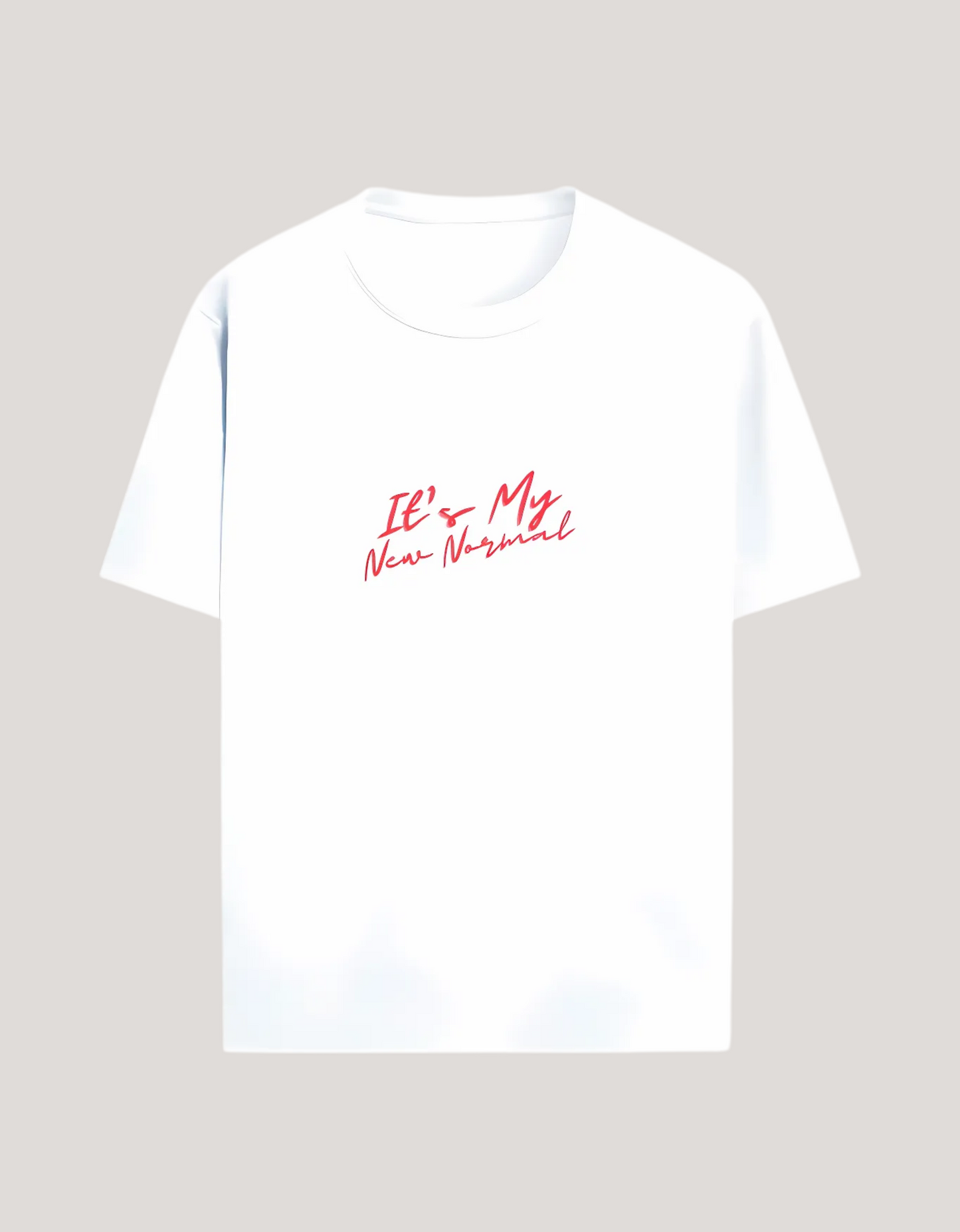 Unisex Standard Crew Neck T-Shirt – “It’s My New Normal” Slogan Print | 100% Cotton | 180 GSM | Regular Fit