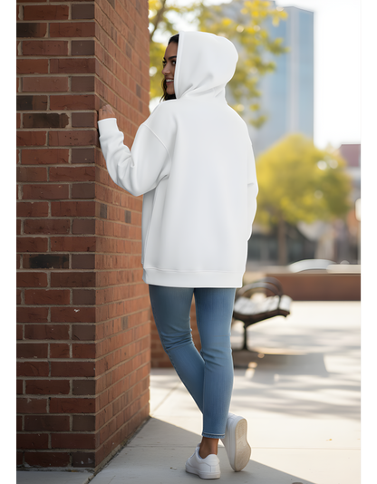 Unisex Oversized Hoodie with Printed Design | 400 GSM Cotton Blend | Heavyweight & Pre-Shrunk