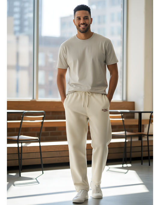 Unisex Heavyweight Sweatpants with Printed Design | 260 GSM Cotton Terry | Loose Fit & Comfortable