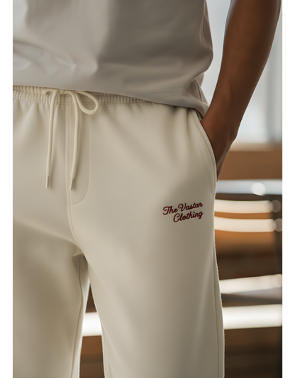 Unisex Heavyweight Sweatpants with Printed Design | 260 GSM Cotton Terry | Loose Fit & Comfortable