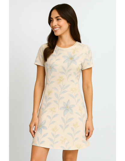 Women’s AOP A-Line Dress – Fit & Flare | Breathable, Stretchable, Wrinkle-Free Poly Spandex
