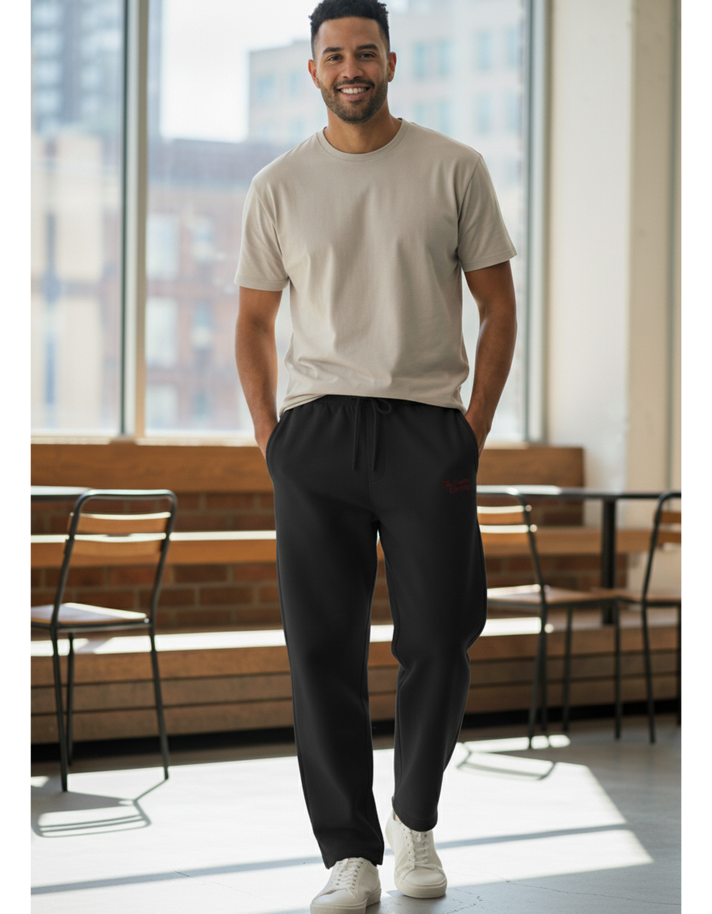 Unisex Heavyweight Sweatpants with Printed Design | 260 GSM Cotton Terry | Loose Fit & Comfortable