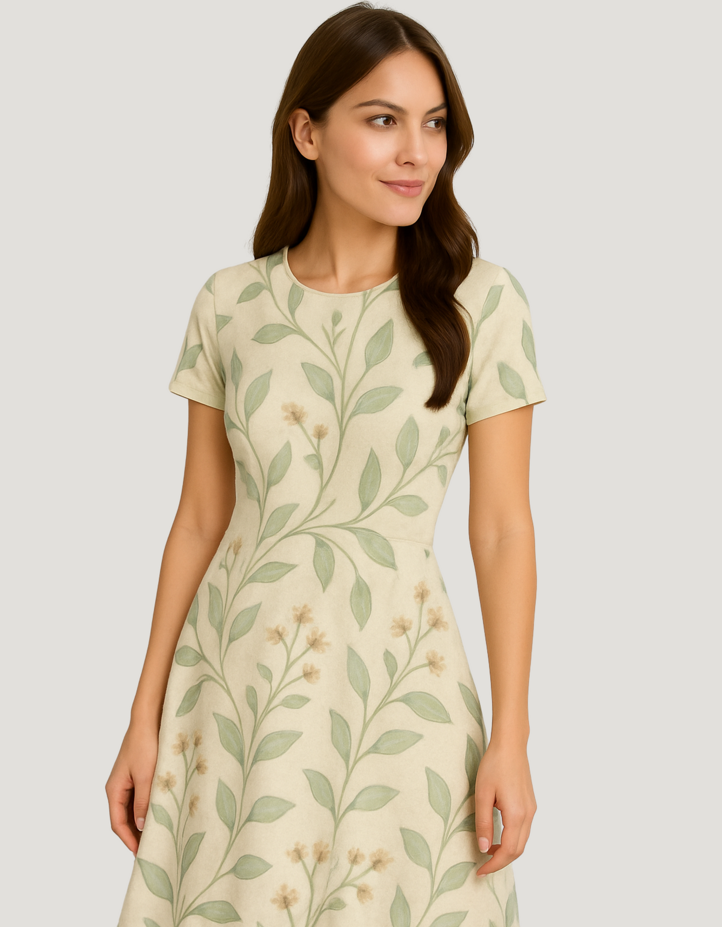 Women’s AOP Fit & Flare A-Line Dress – 220 GSM Poly Spandex, Breathable, Wrinkle-Free, Fade-Resistant