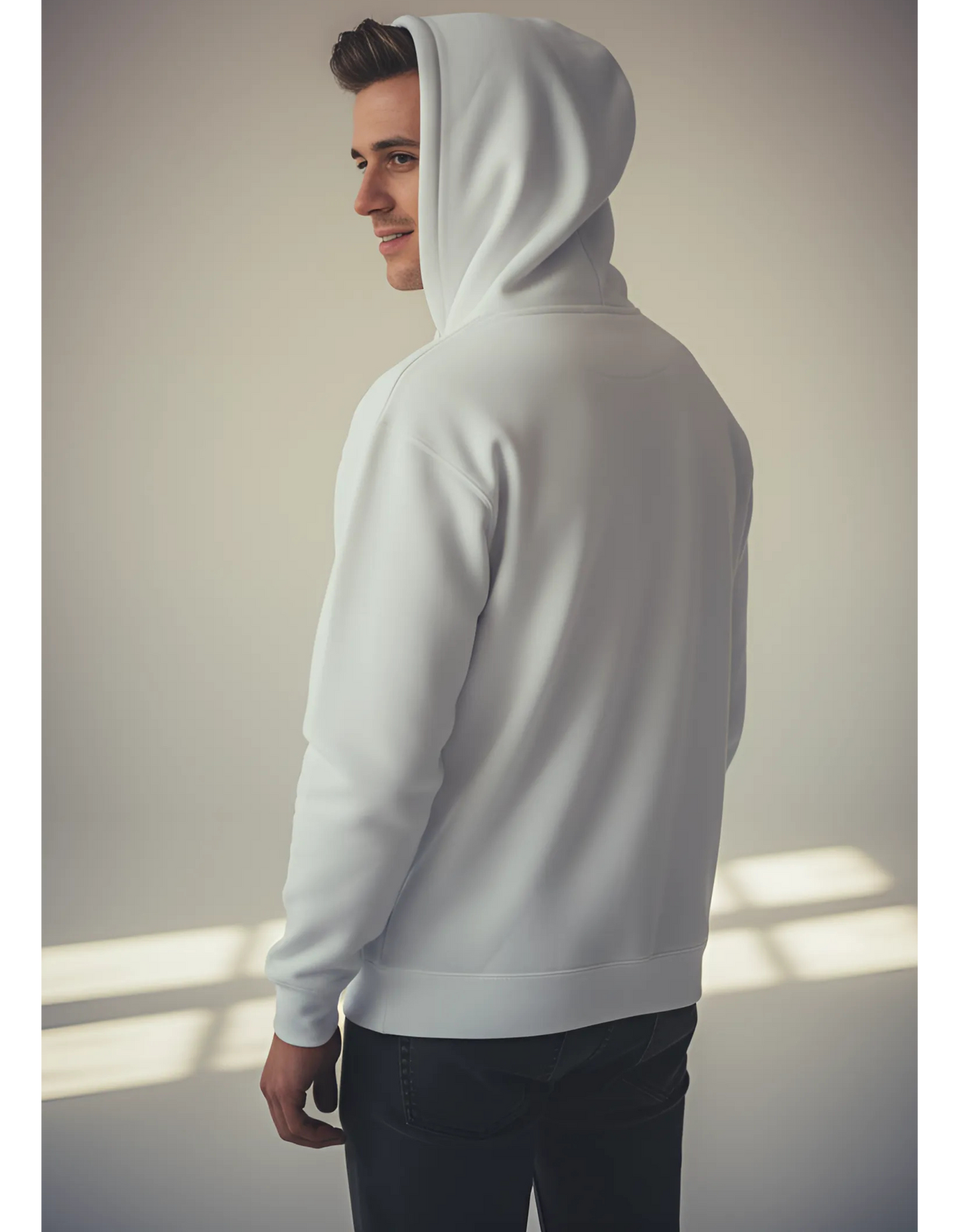 Unisex Heavyweight Hoodie | 300 GSM Cotton Blend | Pre-Shrunk, Bio Washed & Derby Ribbed