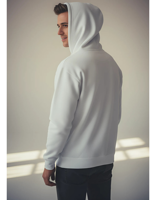 Unisex Heavyweight Hoodie | 300 GSM Cotton Blend | Pre-Shrunk, Bio Washed & Derby Ribbed