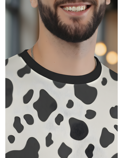 Unisex All-Over Print (AOP) Sweatshirt | Cow Printed | Soft & Fade-Proof