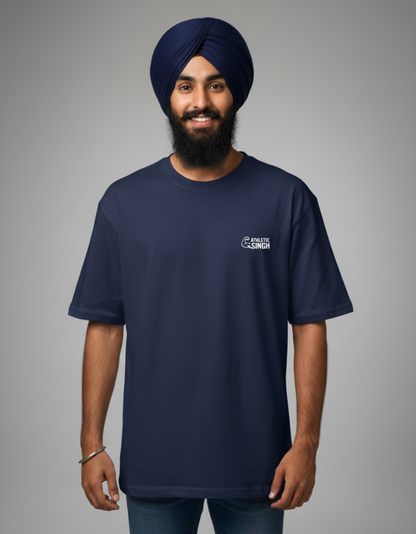 Unisex Oversized Classic T-Shirt | Athletic Singh Printed Design | 240 GSM 100% Cotton Bio-Washed