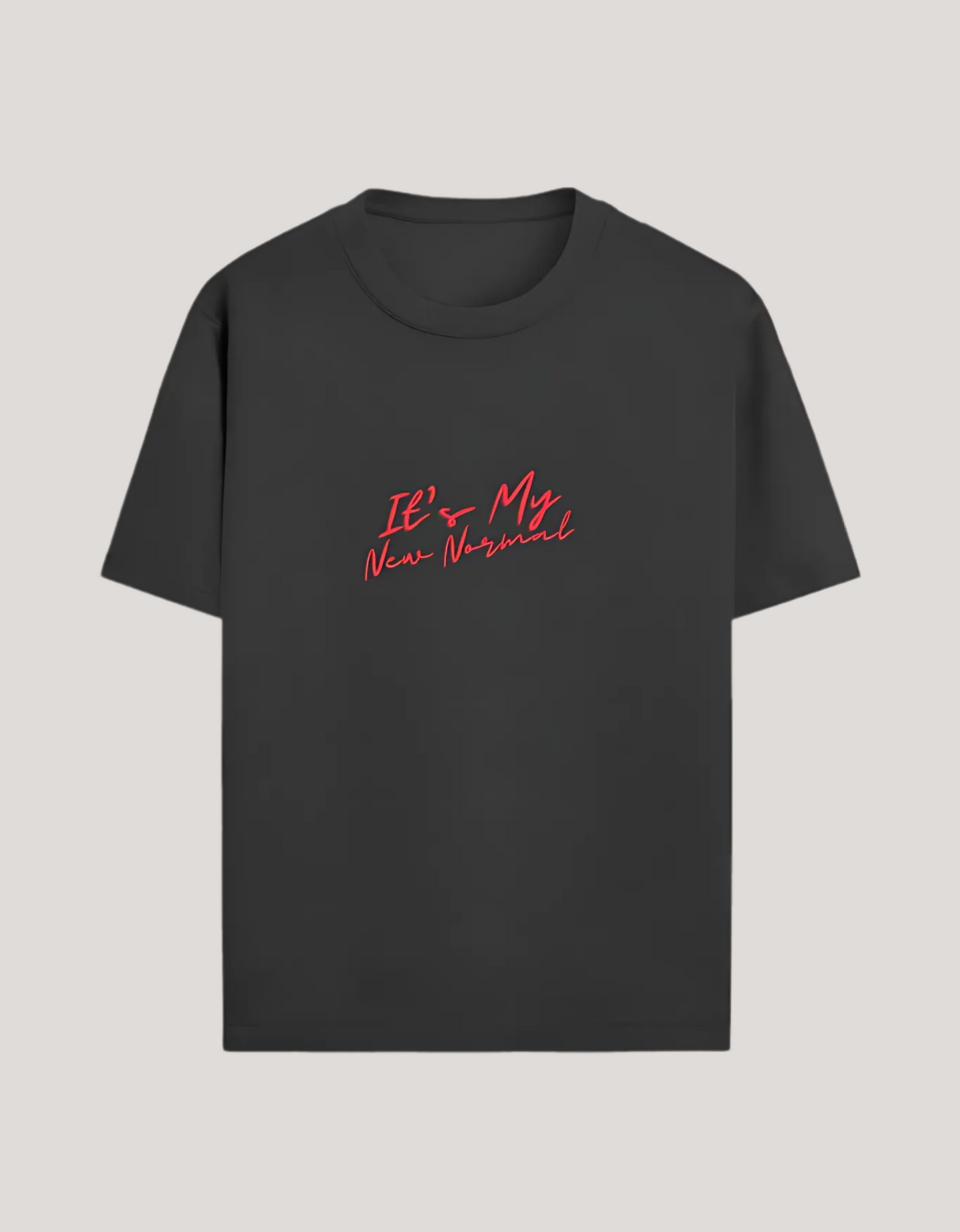 Unisex Standard Crew Neck T-Shirt – “It’s My New Normal” Slogan Print | 100% Cotton | 180 GSM | Regular Fit