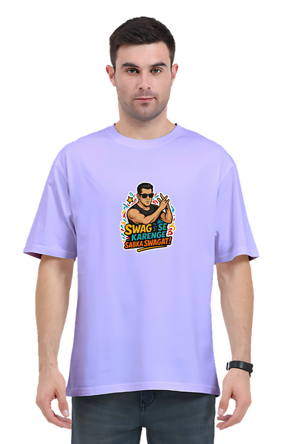 Swag Se Karenge Oversized Unisex T-Shirt – Salman Khan Dialogue Print | 180 GSM Cotton Tee for Bollywood Fans