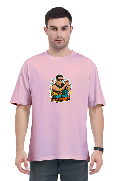 Swag Se Karenge Oversized Unisex T-Shirt – Salman Khan Dialogue Print | 180 GSM Cotton Tee for Bollywood Fans
