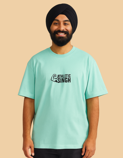 Unisex Oversized Classic T-Shirt – Athletic Singh Design | 240 GSM 100% Cotton, Bio Washed