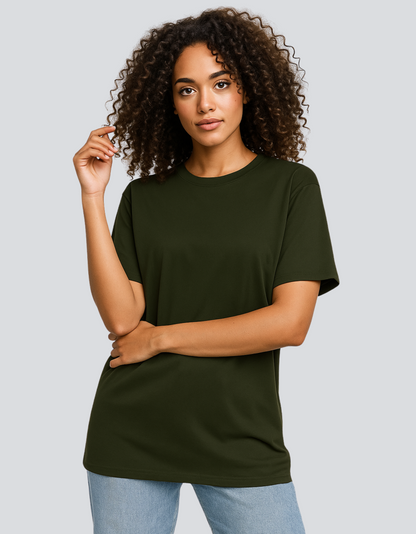 Unisex Classic Crew T-Shirt – 100% Cotton, Regular Fit, Bio-Washed, Pre-Shrunk Plain Tee