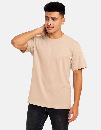 Men’s Classic Crew Neck Plain T-Shirt – 100% Cotton, Regular Fit, Premium Bio-Wash