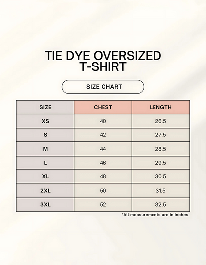 Unisex Oversized Tie-Dye T-Shirt | 260 GSM Heavyweight Cotton Blend | Drop Shoulder | Streetwear Tee