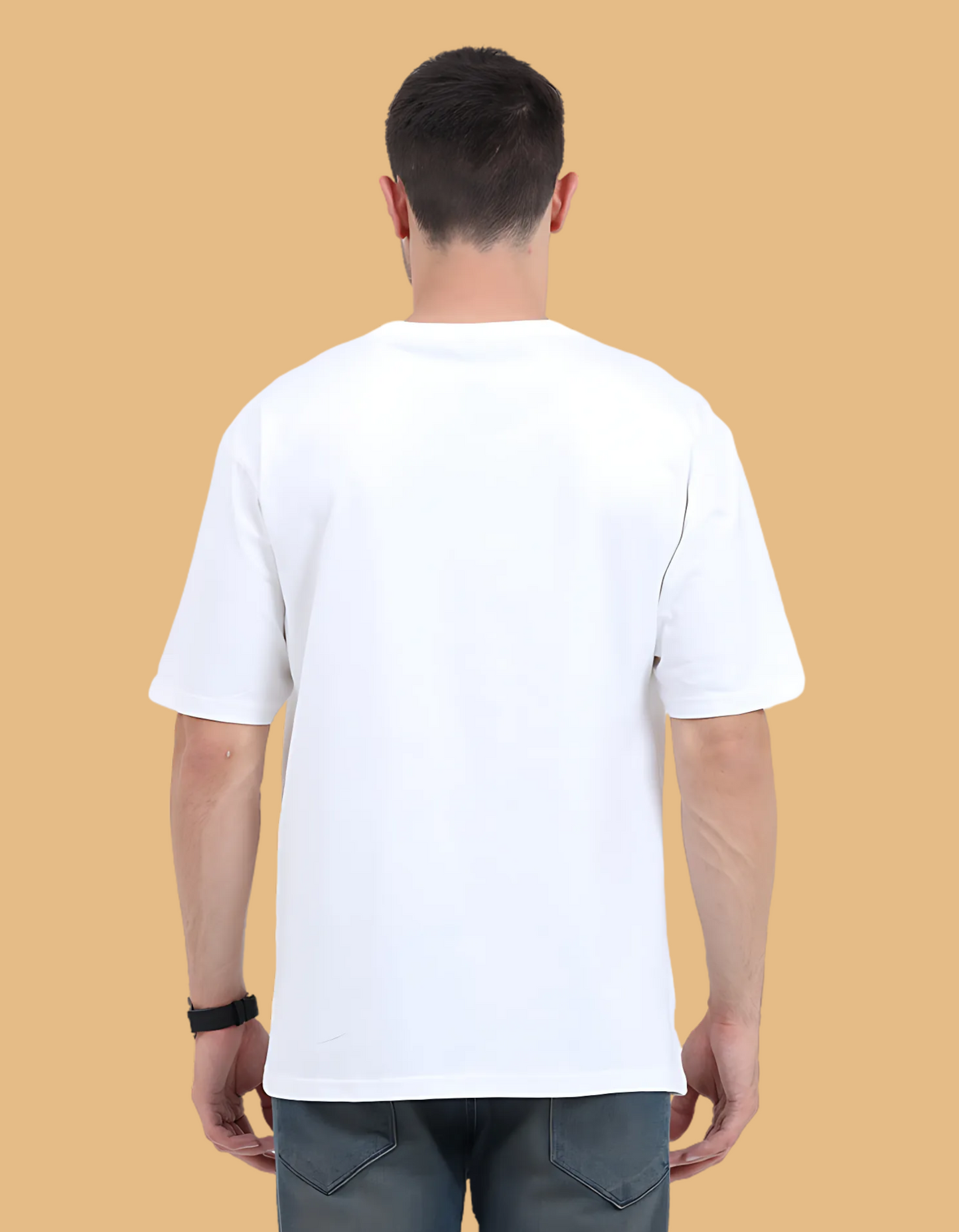 Unisex Oversized Classic T-Shirt – “Make Today Great” Motivational Graphic Print | 240 GSM, Super Combed Cotton