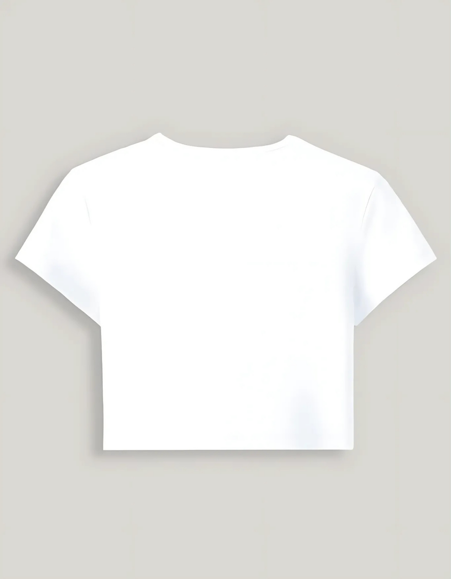 Women’s Baby Tee – “Mindset is Everything” Print | Stretchable Gen Z Fit | 240 GSM Cotton-Spandex, Bio-Washed
